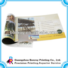 Saddle stitching 157g art paper brochure